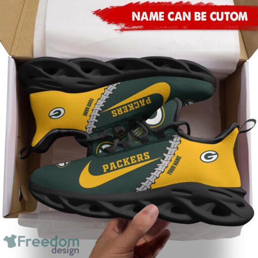 Green Bay Packers Custom Name Limited Max Soul Shoes Sneakers For Sports Fans Gift Product Photo 2