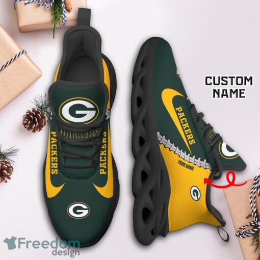 Green Bay Packers Custom Name Limited Max Soul Shoes Sneakers For Sports Fans Gift Product Photo 3