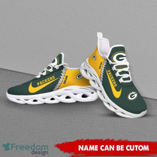 Green Bay Packers Custom Name Limited Max Soul Shoes Sneakers For Sports Fans Gift Product Photo 4