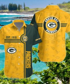Green Bay Packers Hawaiian Shirt Custom Name Impressive Gift