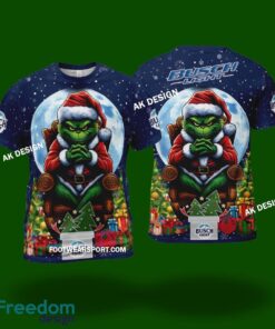 Grinch Busch Light Beer Logo 3D Hoodie, 3D TShirt, Ugly Sweater Gift For Adult - Busch Light Beer King Grinch Christams 3D Shirt Photo 2