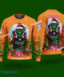 Grinch Christmas Dunkin’ Donuts Logo 3D Hoodie, 3D Shirt, Sweater AOP Gift Christmas - Dunkin’ Donuts King Grinch Christams 3D Sweater Photo 3