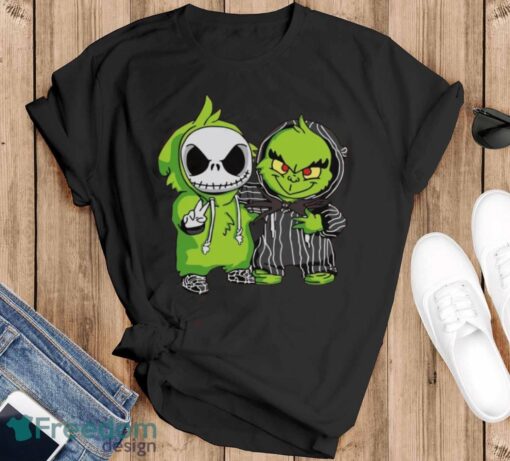 Grinch Christmas Sweatshirt, Xmas Gift Hoodie, Jack Skellington Youth Sweatshirt - Black T-Shirt