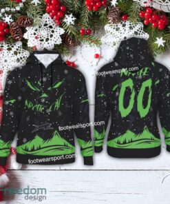 Grinch Face Arctic Cat Car Racing Christmas 3D Hoodie AOP Sweater For Fans Custom Number And Name Grinch Face Arctic Cat Car Racing Christmas 3D Hoodie AOP Sweater For Fans Custom Number And Name