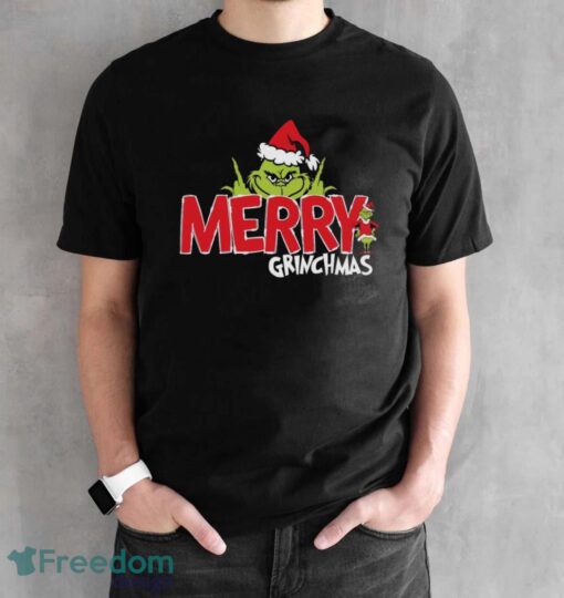 Grinch Middle Finger Shirt, Merry Christmas Tee, Grinch Xmas Shirt - Black Unisex T-Shirt