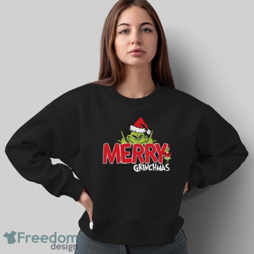 Grinch Middle Finger Shirt, Merry Christmas Tee, Grinch Xmas Shirt - Sweatshirt