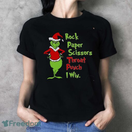 Grinch Santa T-Shirt, Grinch Christmas Shirt - Ladies T-Shirt