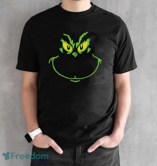 Grinch Smile Shirt, Funny Xmas Shirt, Grinch Christmas Movie Shirt - Black Unisex T-Shirt