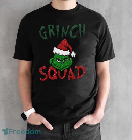 Grinch Squad Shirt, Retro Christmas Shirt - Black Unisex T-Shirt