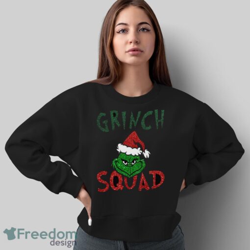 Grinch Squad Shirt, Retro Christmas Shirt - Sweatshirt