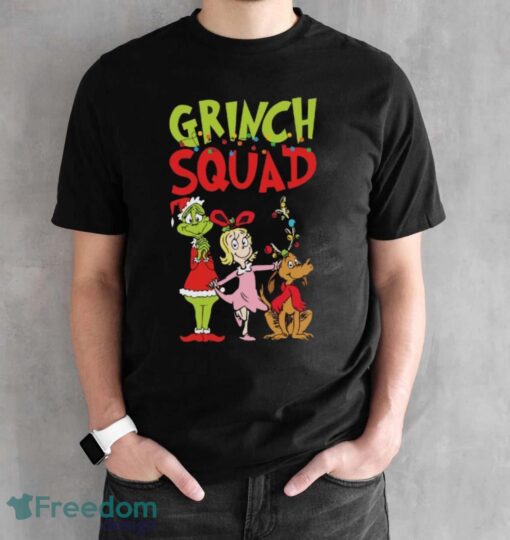 Grinch Squad Sweatshirt, Retro Christmas Sweatshirt - Black Unisex T-Shirt