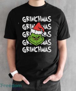 Grinchmas Santa Shirt, Funny Grinch Shirt, Grinch Christmas Shirt - Black Unisex T-Shirt