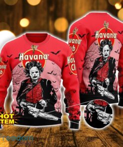 Havana Club Horror Halloween AOP Sweater For Men And Women Halloween Gift