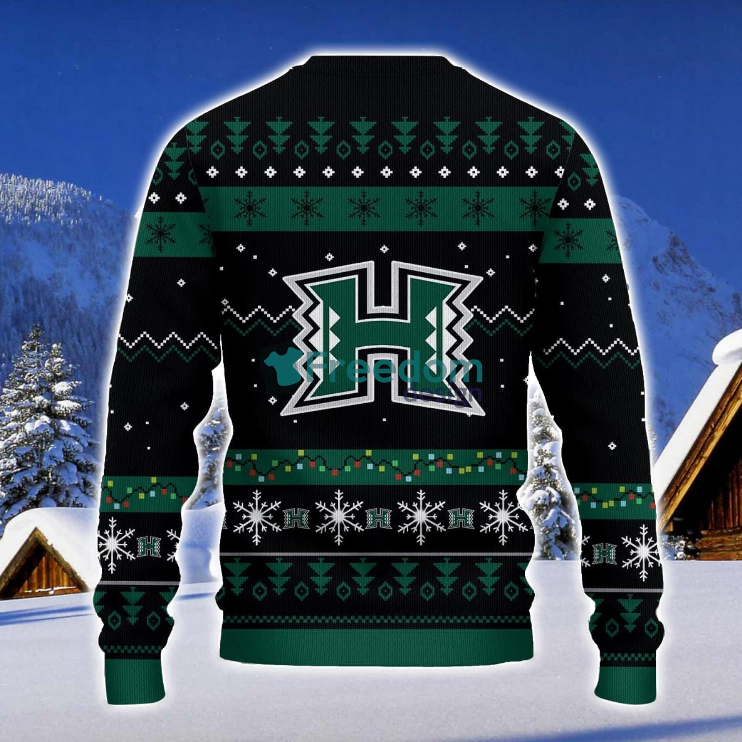 Hawaii Rainbow Warriors Santa Claus Ugly Christmas Sweater Christmas Gift 3D Sweater image Hawaii Rainbow Warriors Santa Claus Ugly Christmas Sweater Christmas Gift 3D Sweater Product Photo 2