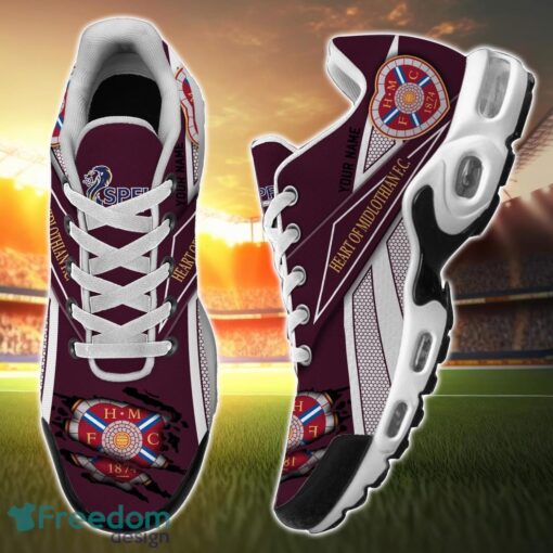 Heart of Midlothian F.C. Air Cushion Sports Shoes Custom Name Gift TN Shoes Sneakers For Fans Men Women Team Shoes Product Photo 2