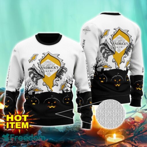 Hendrick's Gin Scary Night Halloween Hand Pull Out Halloween 3D Sweater For Men and Women Product Photo 1