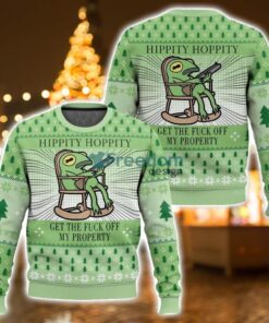 Hippity Hoppity Frog Meme Christmas 3D Ugly Christmas Sweater Unisex Sweater Christmas Gift