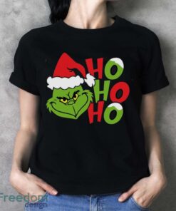 Ho Ho Ho Grinch Christmas T-Shirt, Grinch Christmas Sweatshirt - Ladies T-Shirt