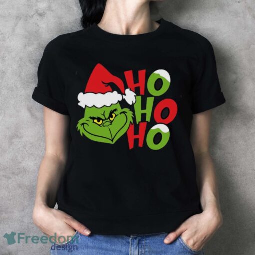 Ho Ho Ho Grinch Christmas T-Shirt, Grinch Christmas Sweatshirt - Ladies T-Shirt