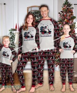 Houston Texans Christmas Xmas Family Pajamas Set For Men Women Kid