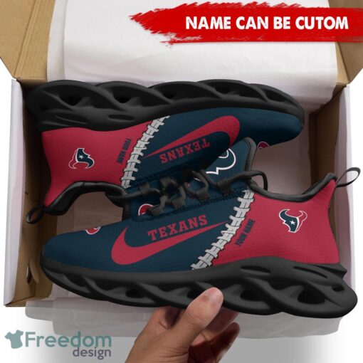 Houston Texans Custom Name Limited Max Soul Shoes Sneakers For Sports Fans Gift Product Photo 2