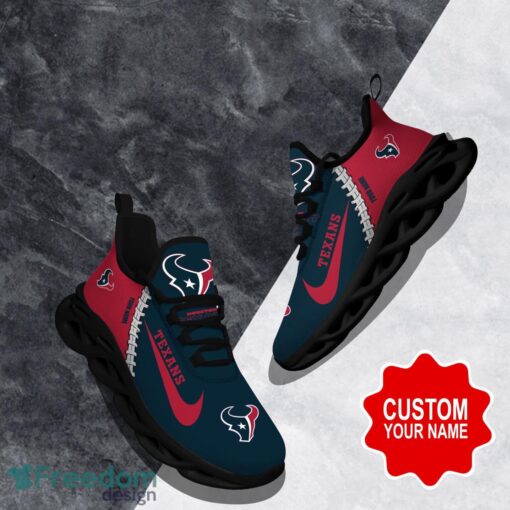 Houston Texans Custom Name Limited Max Soul Shoes Sneakers For Sports Fans Gift Product Photo 1