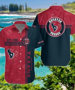Houston Texans Hawaiian Shirt Custom Name Unique Gift