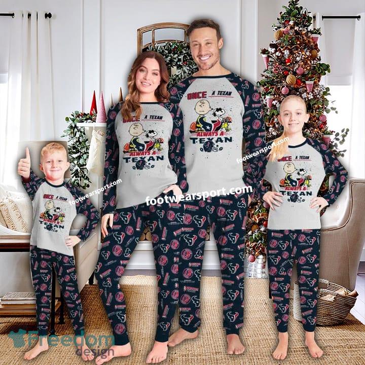 Houston Texans Once A Texan Always A Texan Xmas Family Pajamas Set Kid Men Women image Houston Texans Once A Texan - Always A Texan Xmas Family Pajamas Set Kid Men Women - Houston Texans Once A Texan - Always A Texan Xmas Family Pajamas Set Kid Men Women