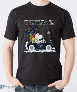 Houston Texans Snoopy And Woodstock Driving Car Shirt Sweatshirt Hoodie