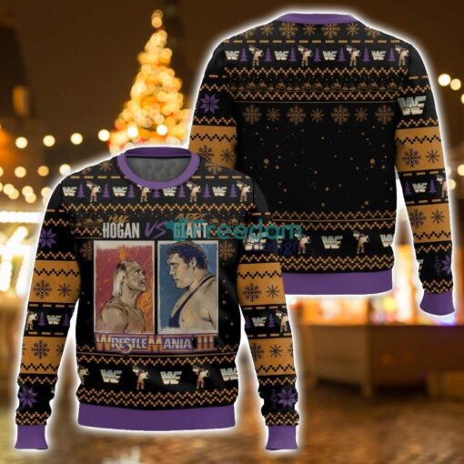 Hulk Hogan vs Andre The Giant 3D Ugly Christmas Sweater Unisex Sweater Christmas Gift Product Photo 1