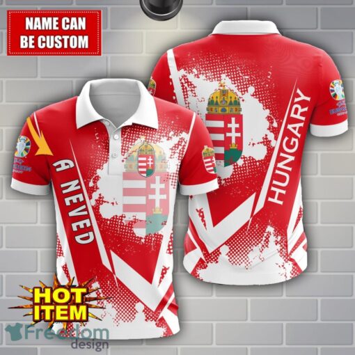 Hungary national football team Limited 3D Polo Shirt Logo Printing For Fans Custom Name Product Photo 1