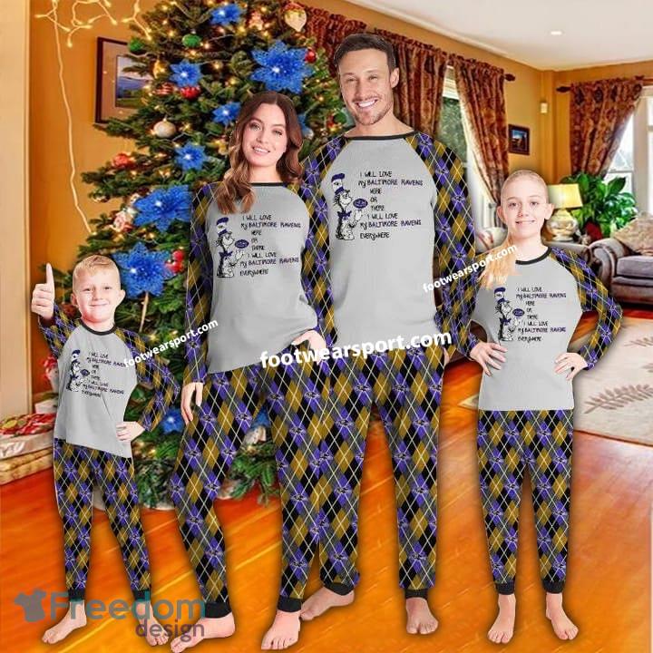 I Will Love My Baltimore Ravens Everywhere Christmas Pajamas Set Family Kid Men Women image I Will Love My Baltimore Ravens Everywhere Christmas Pajamas Set Family Kid Men Women - I Will Love My Baltimore Ravens Everywhere Christmas Pajamas Set Family Kid Men Women