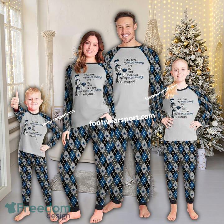 I Will Love My Dallas Cowboys Everywhere Christmas Family Pajamas Set Kid Men Women image I Will Love My Dallas Cowboys Everywhere Christmas Family Pajamas Set Kid Men Women - I Will Love My Dallas Cowboys Everywhere Christmas Family Pajamas Set Kid Men Women
