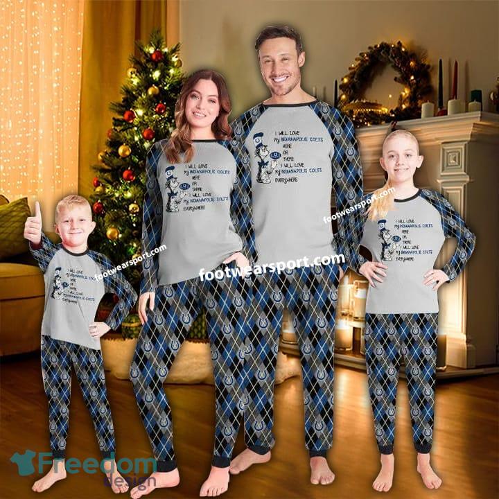 I Will Love My Indianapolis Colts Everywhere Ugly Christmas Pajamas Set Family Kid Men Women image I Will Love My Indianapolis Colts Everywhere Ugly Christmas Pajamas Set Family Kid Men Women - I Will Love My Indianapolis Colts Everywhere Ugly Christmas Pajamas Set Family Kid Men Women