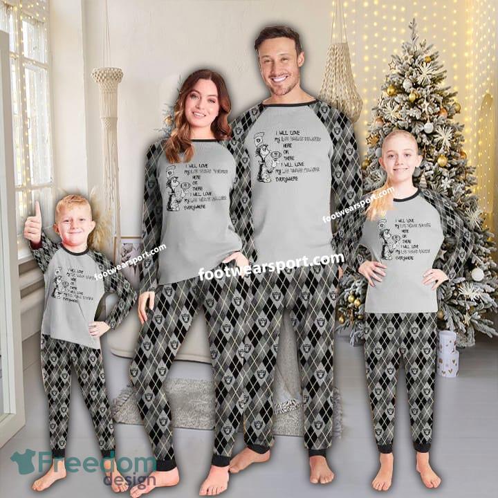 I Will Love My Las Vegas Raiders Everywhere Christmas Family Pajamas Set Kid Men Women image I Will Love My Las Vegas Raiders Everywhere Christmas Family Pajamas Set Kid Men Women - I Will Love My Las Vegas Raiders Everywhere Christmas Family Pajamas Set Kid Men Women