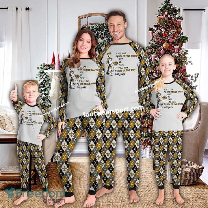I Will Love My New Orleans Saints Everywhere Xmas Family Pajamas Set Kid Men Women image I Will Love My New Orleans Saints Everywhere Xmas Family Pajamas Set Kid Men Women - I Will Love My New Orleans Saints Everywhere Xmas Family Pajamas Set Kid Men Women