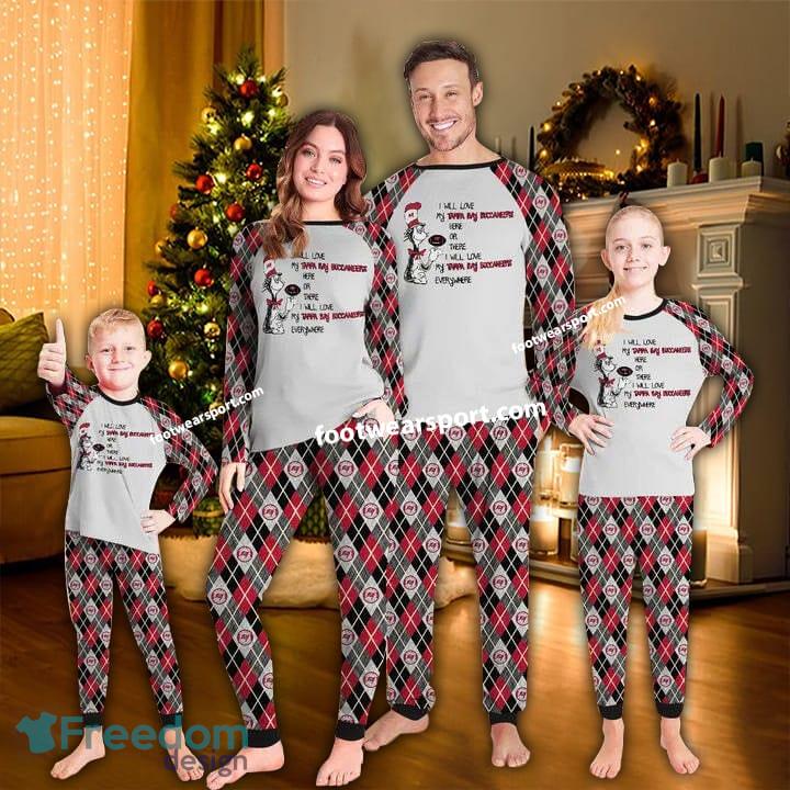 I Will Love My Tampa Bay Buccaneers Everywhere Ugly Christmas Pajamas Set Family Kid Men Women image I Will Love My Tampa Bay Buccaneers Everywhere Ugly Christmas Pajamas Set Family Kid Men Women - I Will Love My Tampa Bay Buccaneers Everywhere Ugly Christmas Pajamas Set Family Kid Men Women