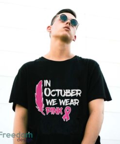 In October We Wear Pink Ribbon Breast Cancer Awareness Shirt - G500 Gildan T-Shirt