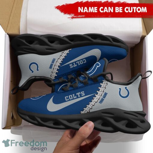 Indianapolis Colts Custom Name Limited Max Soul Shoes Sneakers For Sports Fans Gift Product Photo 2