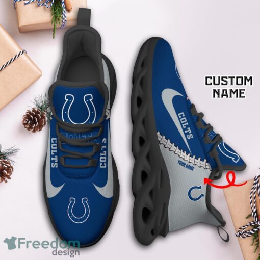 Indianapolis Colts Custom Name Limited Max Soul Shoes Sneakers For Sports Fans Gift Product Photo 3