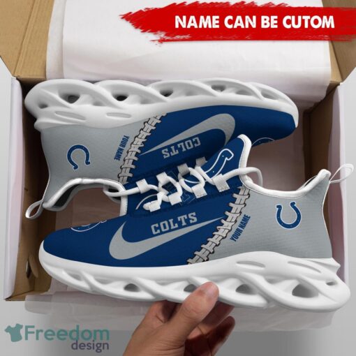 Indianapolis Colts Custom Name Limited Max Soul Shoes Sneakers For Sports Fans Gift Product Photo 5