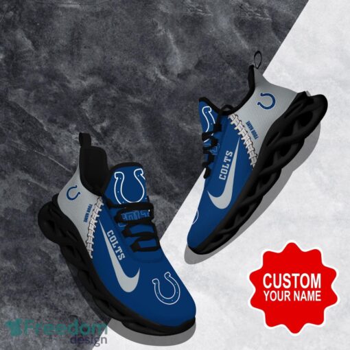 Indianapolis Colts Custom Name Limited Max Soul Shoes Sneakers For Sports Fans Gift Product Photo 1