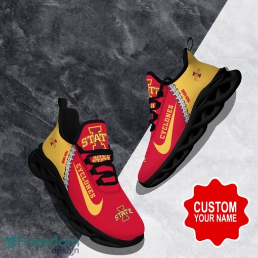 Iowa State Cyclones Custom Name Limited Max Soul Shoes Sneakers For Sports Fans Gift Product Photo 1