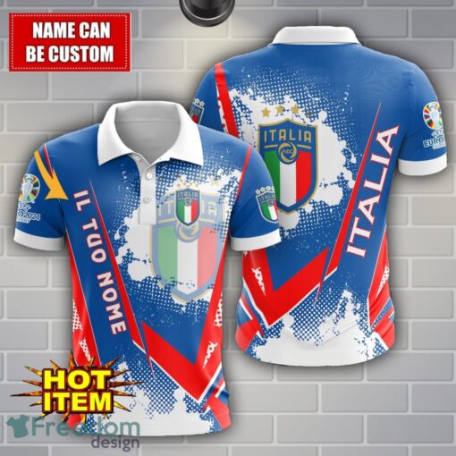 Italy national football team Limited 3D Polo Shirt Logo Printing For Fans Custom Name Product Photo 1