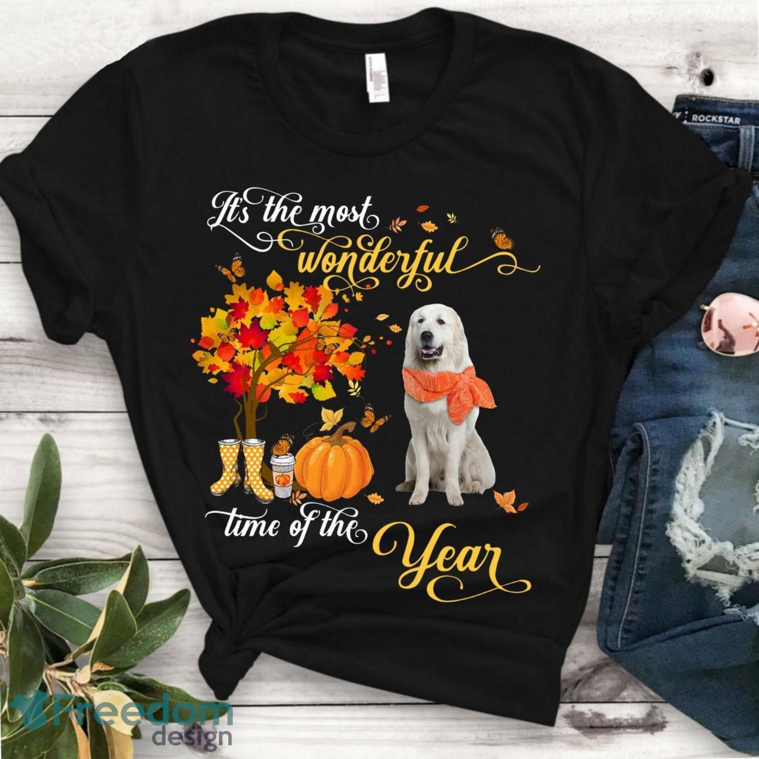 It's The Most Wonderful Time of the year Shirt Great Pyrenees dog Tshirt image It's The Most Wonderful Time of the year Shirt Great Pyrenees dog Tshirt