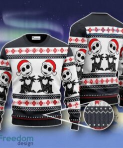 Jack Skellington Santa Ugly Christmas Sweater Unique Gift