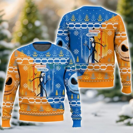 Jack Skellington’s Christmas 3D Ugly Christmas Sweater Unisex Sweater Christmas Gift Product Photo 1