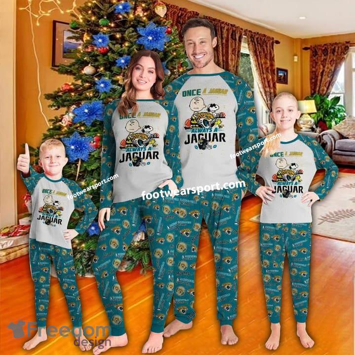 Jacksonville Jaguars Once A Jaguar Always A Jaguar Christmas Pajamas Set Family Kid Men Women image Jacksonville Jaguars Once A Jaguar - Always A Jaguar Christmas Pajamas Set Family Kid Men Women - Jacksonville Jaguars Once A Jaguar - Always A Jaguar Christmas Pajamas Set Family Kid Men Women