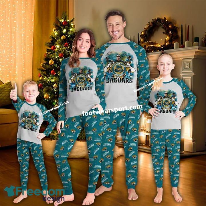Jacksonville Jaguars Transfer Ugly Christmas Pajamas Set Family Kid Men Women image Jacksonville Jaguars Transfer Ugly Christmas Pajamas Set Family Kid Men Women - Jacksonville Jaguars Transfer Ugly Christmas Pajamas Set Family Kid Men Women