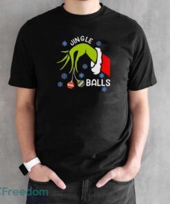 Jingle Balls T-Shirt, Grinch Christmas Shirt, Jingle Bells Funny Tee - Black Unisex T-Shirt